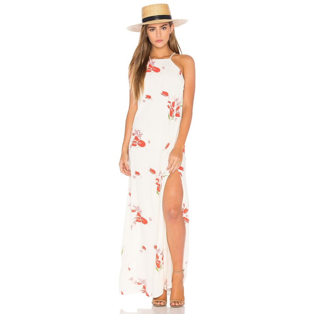 Privacy Please Beldon Maxi Dress Creme Size Small NEW NWT